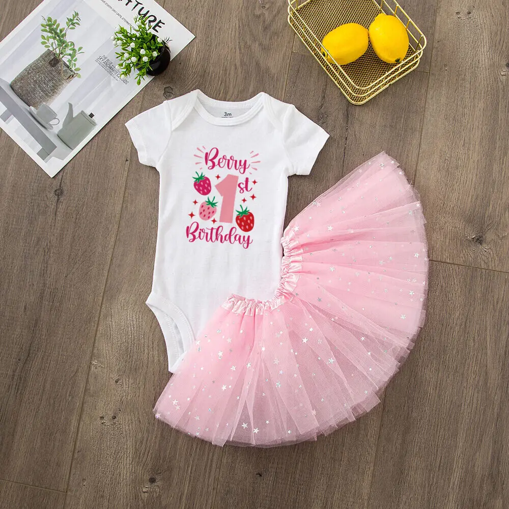 My 1st Birthday Baby Girl Birthday Dress + Bodysuit Set Pink Tutu Cake Dresses + Romper Outfits Girls Summer Clothes Jumpsuit 6 My 1st Birthday Baby Girl Birthday Dress + Bodysuit Set Pink Tutu Cake Dresses + Romper Outfits Girls Summer Clothes Jumpsuit 6