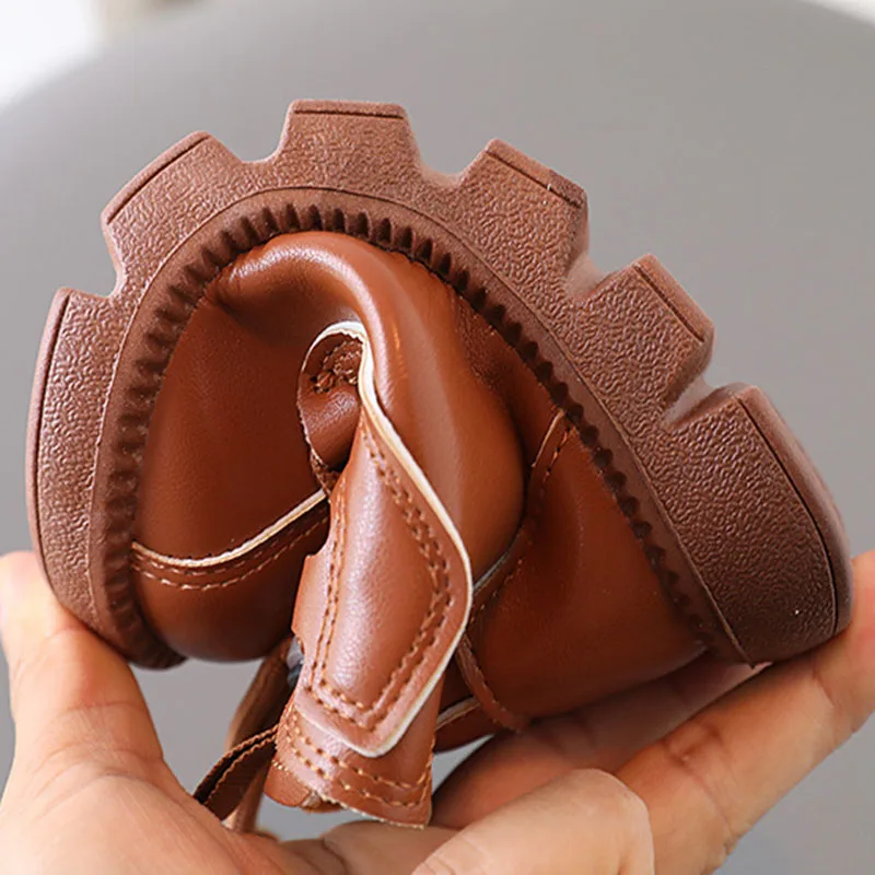 2024 New Children's Walking Shoes Spring and Autumn Shoes 1-6 Half Single Shoes for Boys and Girls Short Boots 6 2024 New Children's Walking Shoes Spring and Autumn Shoes 1-6 Half Single Shoes for Boys and Girls Short Boots 6