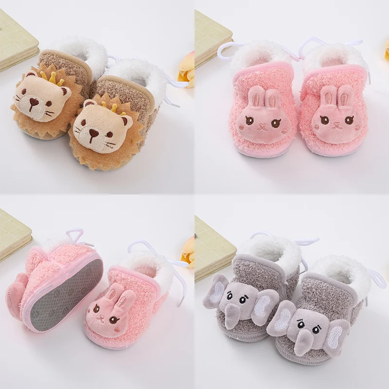 Newborn Winter Baby Boots Shoes Cute Cartoon Boy Girl Toddler Plush Snow Booties Warm Infant Crib Shoes First Walkers 4 Newborn Winter Baby Boots Shoes Cute Cartoon Boy Girl Toddler Plush Snow Booties Warm Infant Crib Shoes First Walkers 4