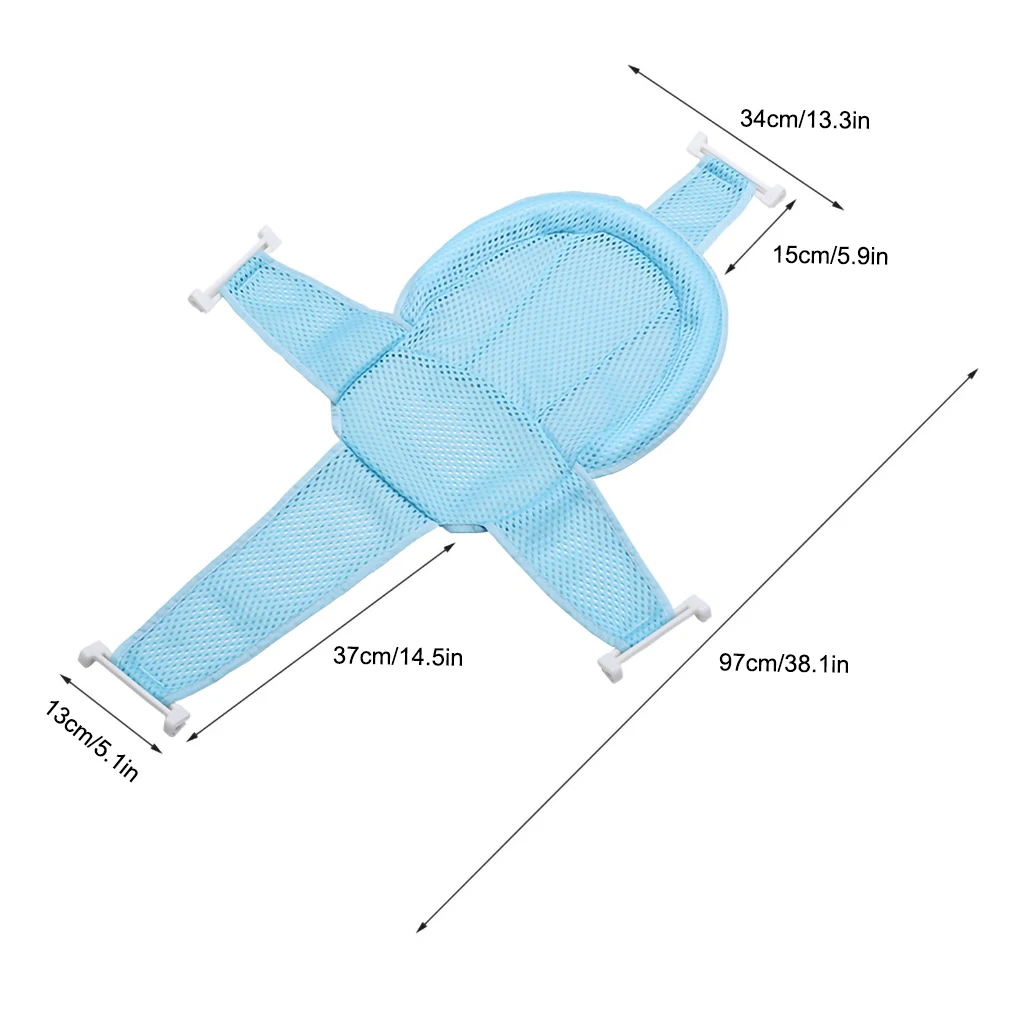 Newborn Bathtub Pillow Cushion Adjustable Soft Anti-slip High Elasticity Infant Bath Mat Cross-shaped Bath Net Shower Cradle 6 Newborn Bathtub Pillow Cushion Adjustable Soft Anti-slip High Elasticity Infant Bath Mat Cross-shaped Bath Net Shower Cradle 6