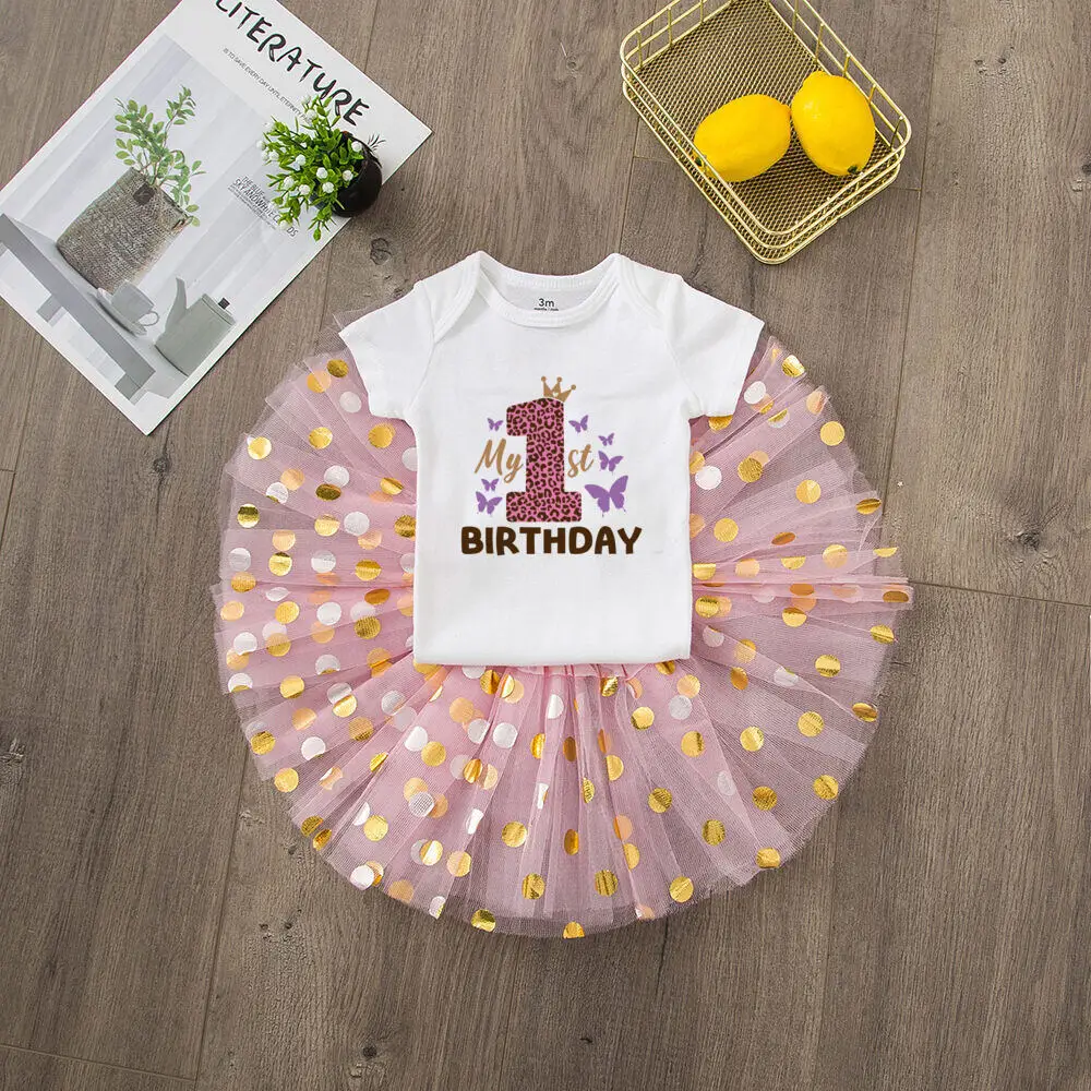 My 1st Birthday Baby Girl Birthday Dress + Bodysuit Set Pink Tutu Cake Dresses + Romper Outfits Girls Summer Clothes Jumpsuit 5 My 1st Birthday Baby Girl Birthday Dress + Bodysuit Set Pink Tutu Cake Dresses + Romper Outfits Girls Summer Clothes Jumpsuit 5