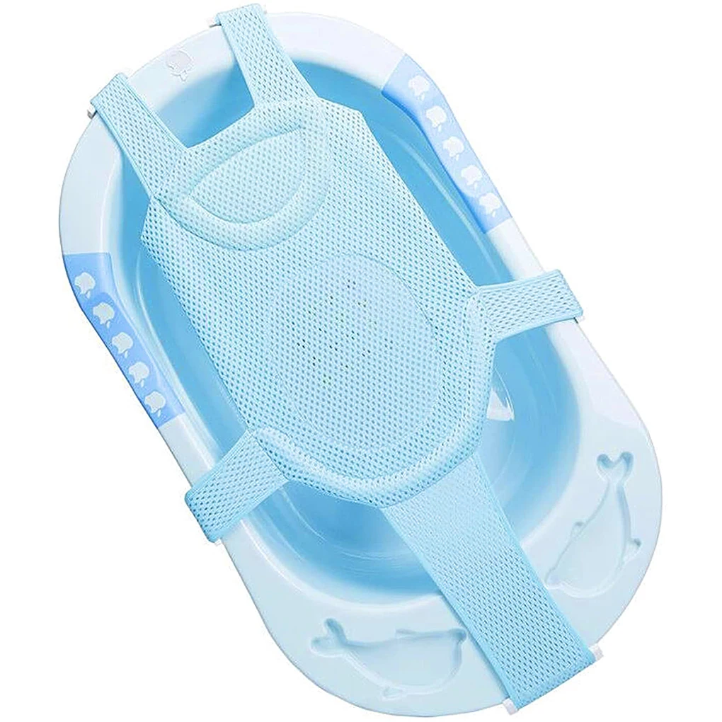 Newborn Bathtub Pillow Cushion Adjustable Soft Anti-slip High Elasticity Infant Bath Mat Cross-shaped Bath Net Shower Cradle 4 Newborn Bathtub Pillow Cushion Adjustable Soft Anti-slip High Elasticity Infant Bath Mat Cross-shaped Bath Net Shower Cradle 4