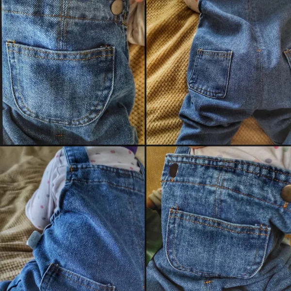 MILANCEL New Arrival Children Clothes Baby Girls Boys Overalls Solid Brief Style Toddler Denim Overol Jumpsuits 5