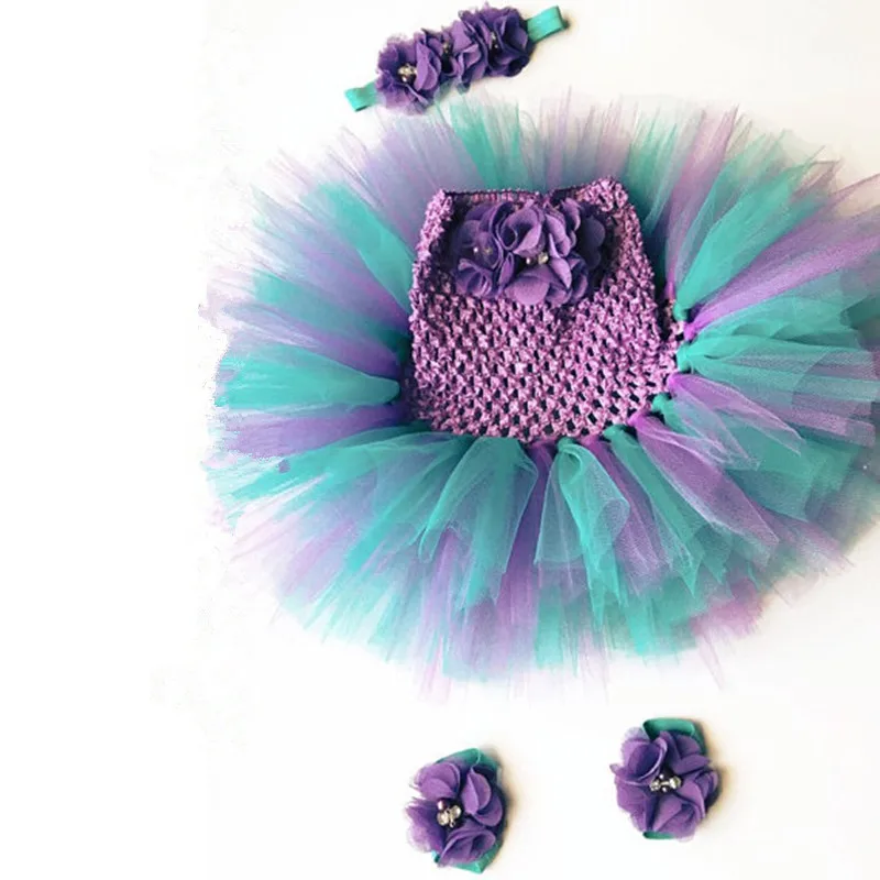 Baby Girls Pink Flower Crochet Tutu Dress Girls Tulle Dress with Hairbow and Foot Rings Set Newborn Birthday Party Costume Dress 4 Baby Girls Pink Flower Crochet Tutu Dress Girls Tulle Dress with Hairbow and Foot Rings Set Newborn Birthday Party Costume Dress 4