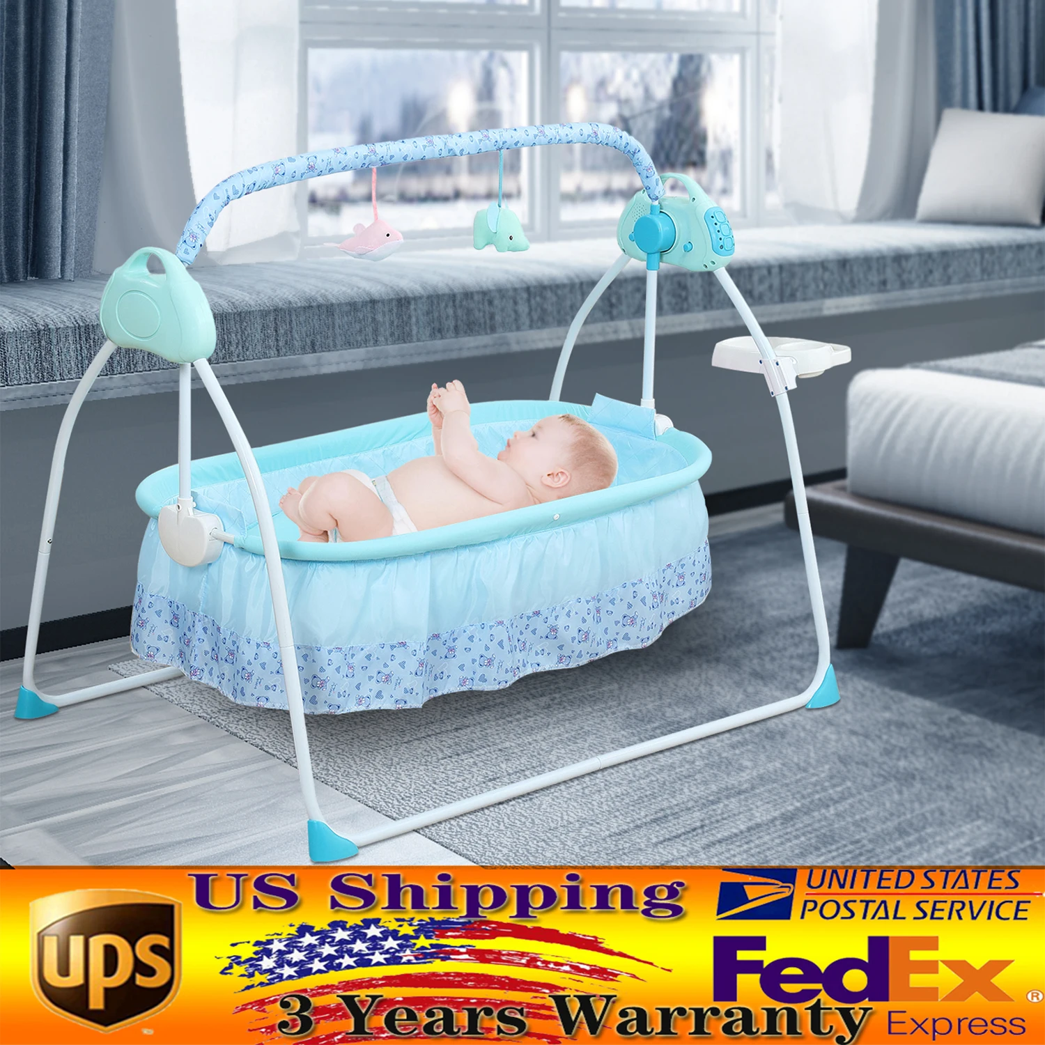 0-18 Months 25kg Electric Baby Crib Cradle Infant Rocker Auto Swing Bed Baby Cradle 1 0-18 Months 25kg Electric Baby Crib Cradle Infant Rocker Auto Swing Bed Baby Cradle 1