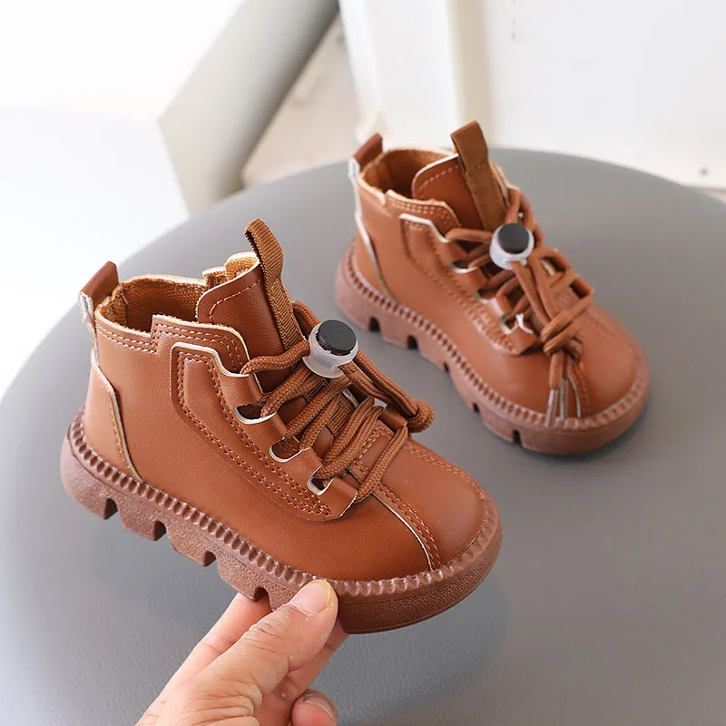 2024 New Children's Walking Shoes Spring and Autumn Shoes 1-6 Half Single Shoes for Boys and Girls Short Boots 3 2024 New Children's Walking Shoes Spring and Autumn Shoes 1-6 Half Single Shoes for Boys and Girls Short Boots 3