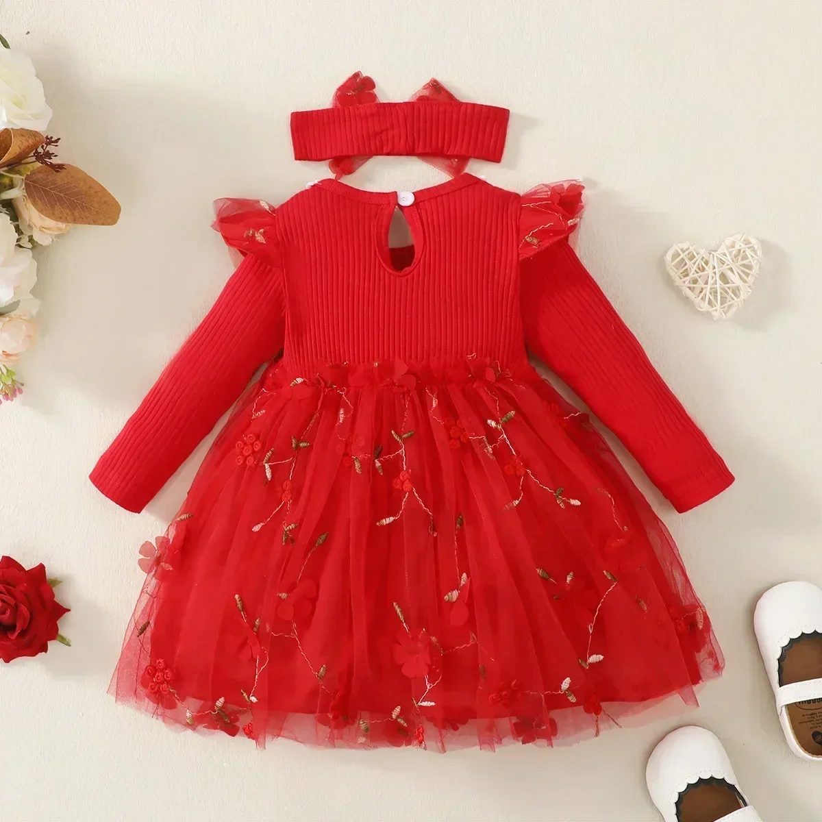 Spring Autumn Newborn Baby Girl Dresses for Girl Princess Lace First Birthday Girl Party Dresses Red Infant Fashion Dresss 2 Spring Autumn Newborn Baby Girl Dresses for Girl Princess Lace First Birthday Girl Party Dresses Red Infant Fashion Dresss 2