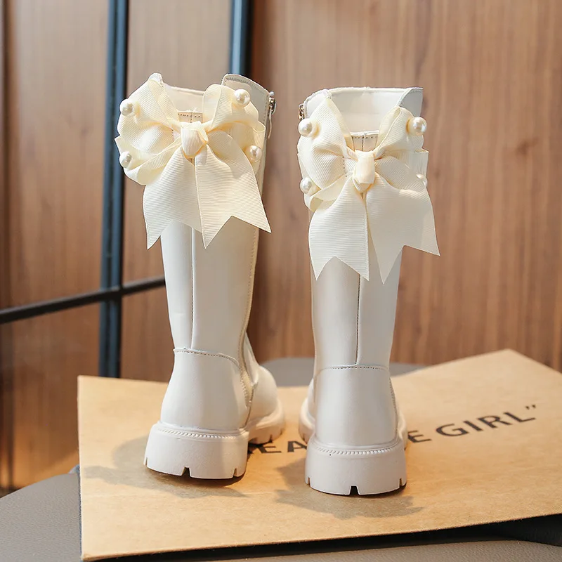 Kids Shoes for Girl Children Shoes Kids Boots Autumn Winter Fashion High Top Student Shoes Girls Sneakers Winter Boots with Bow 6 Kids Shoes for Girl Children Shoes Kids Boots Autumn Winter Fashion High Top Student Shoes Girls Sneakers Winter Boots with Bow 6