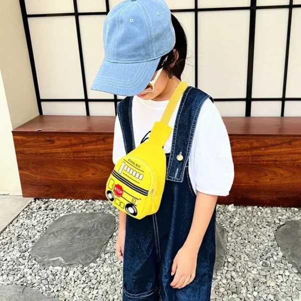 Cute Cartoon Car Children's Chest Bag Little Boy Handsome Messenger Bags Baby Go Out Backpack Trendy Girls Baby Kids Waist Bag 6